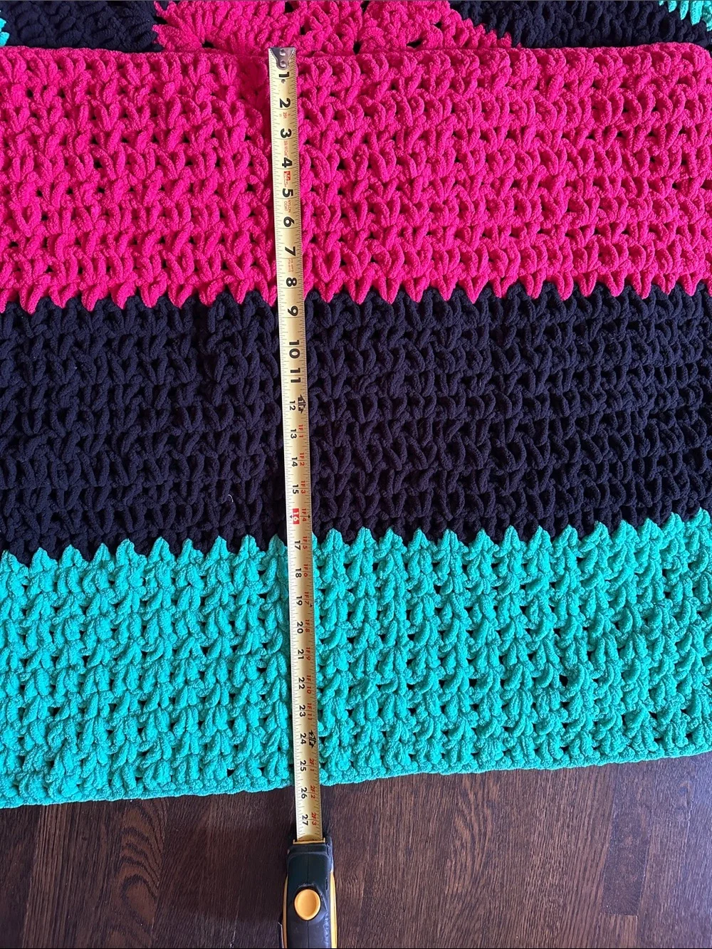 Handmade Crochet Striped and Star Baby Blanket (Set of Two)